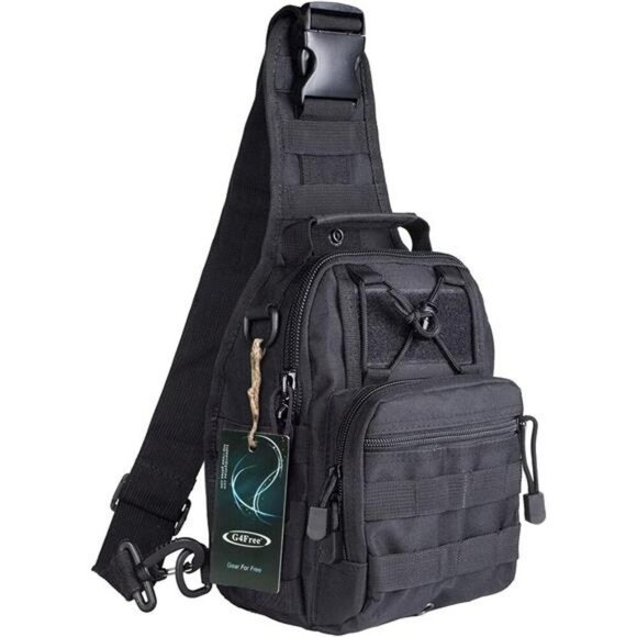 Tactical Sling Backpack Small EDC Bag Military Crossbody Shoulder Pack 7L - Picture 1 of 7